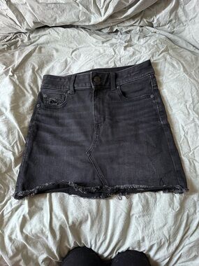 American Eagle Outfitters Black Stretch Denim Skirt